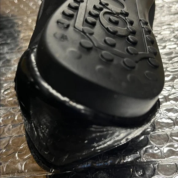 Coach Black Loafers with Silver Emblem - Picture 13 of 16